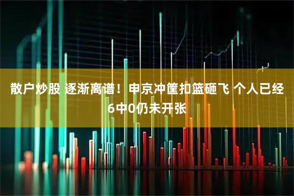 散户炒股 逐渐离谱！申京冲筐扣篮砸飞 个人已经6中0仍未开张