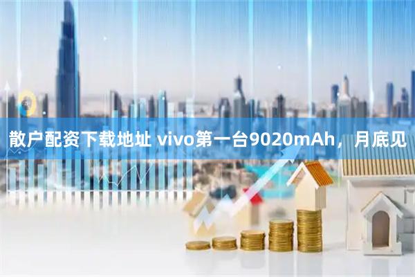 散户配资下载地址 vivo第一台9020mAh，月底见